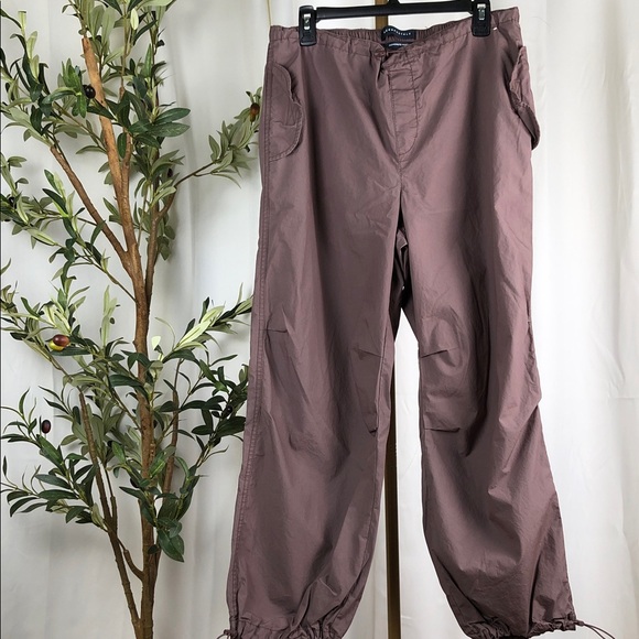 Women's Relaxed Fit Pants in Mauve Sz S (B2) - Picture 2 of 11